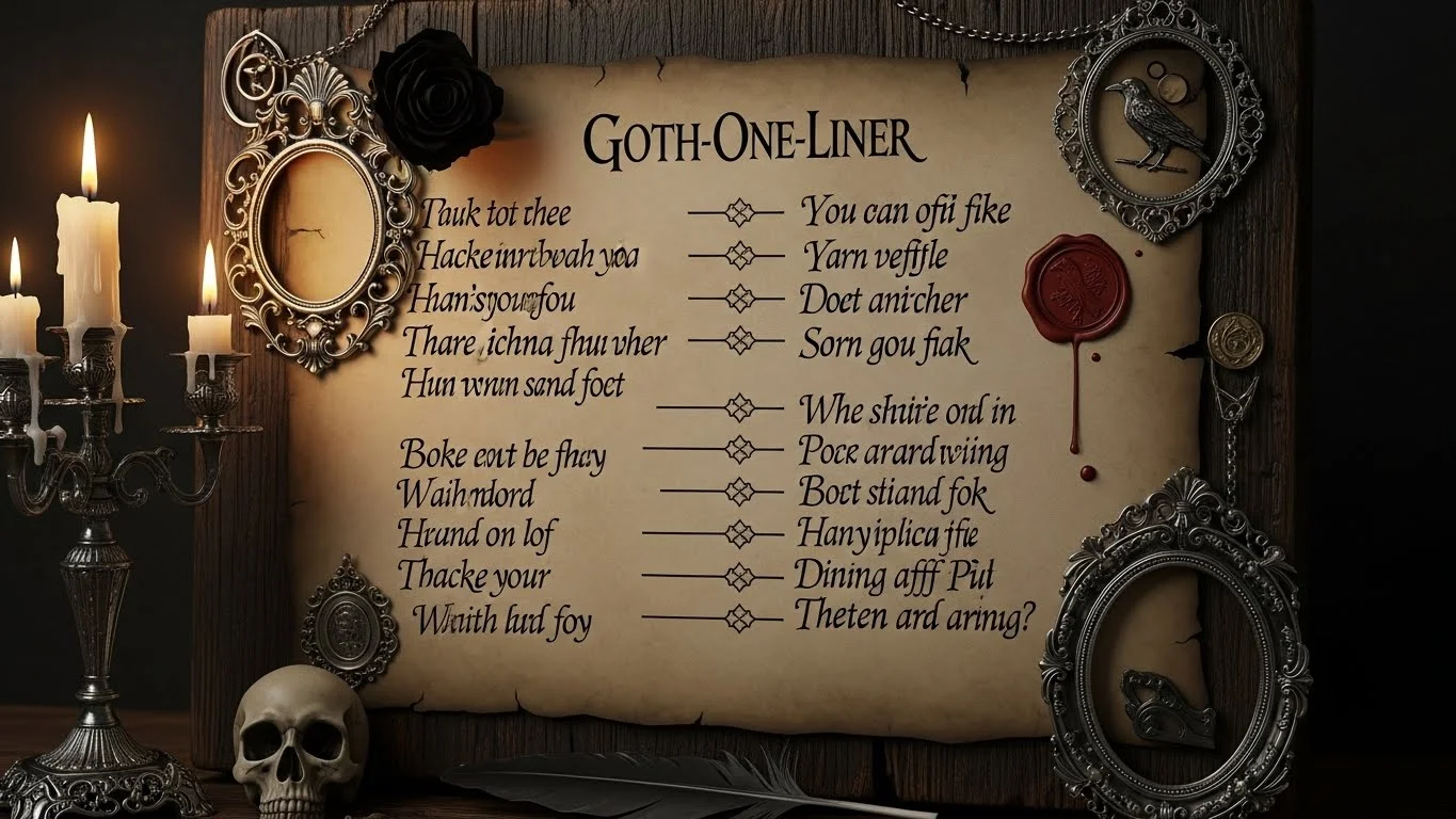 Goth Jokes One-Liners