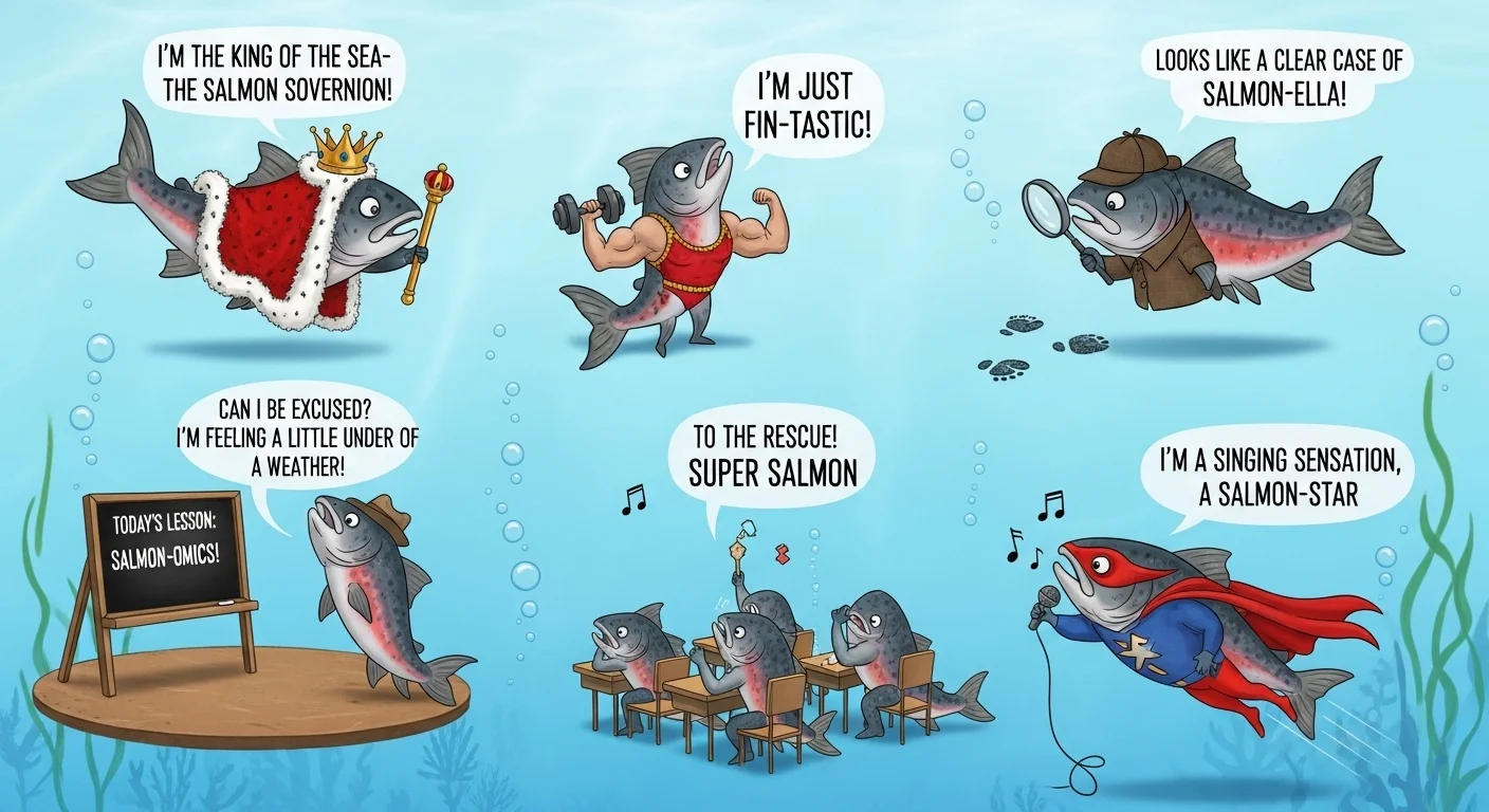 salmon puns one liners