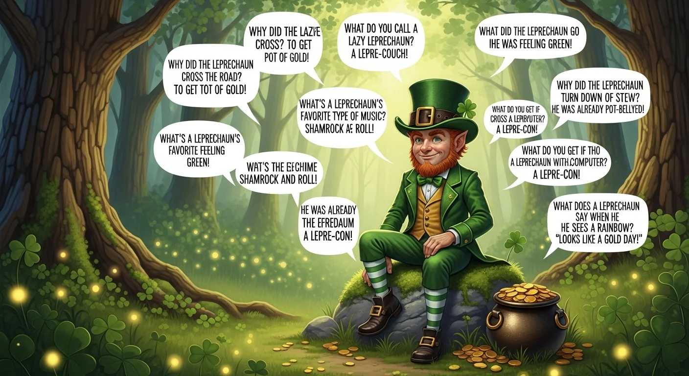 clean leprechaun jokes one liners