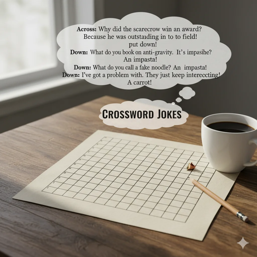 crossword jokes one liners
