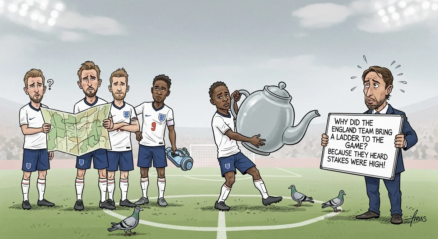 england football team jokes one liners