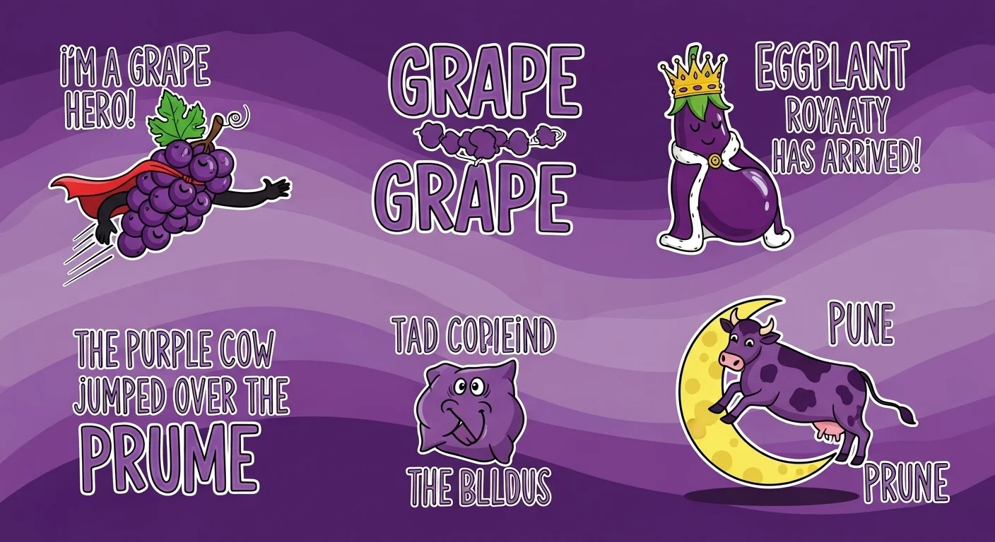 purple puns one liners