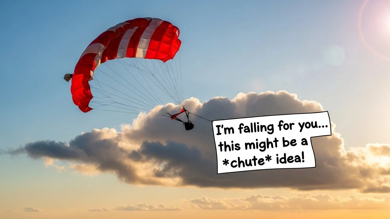 Parachute Puns Captions