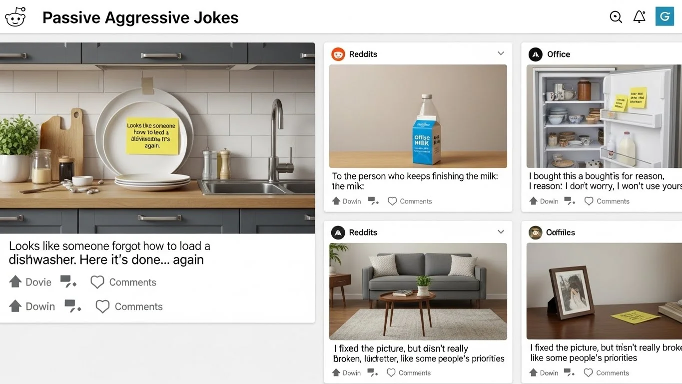 Passive Aggressive Jokes Reddit