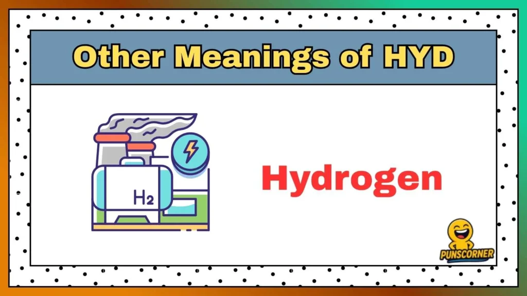 Other Meanings of HYD