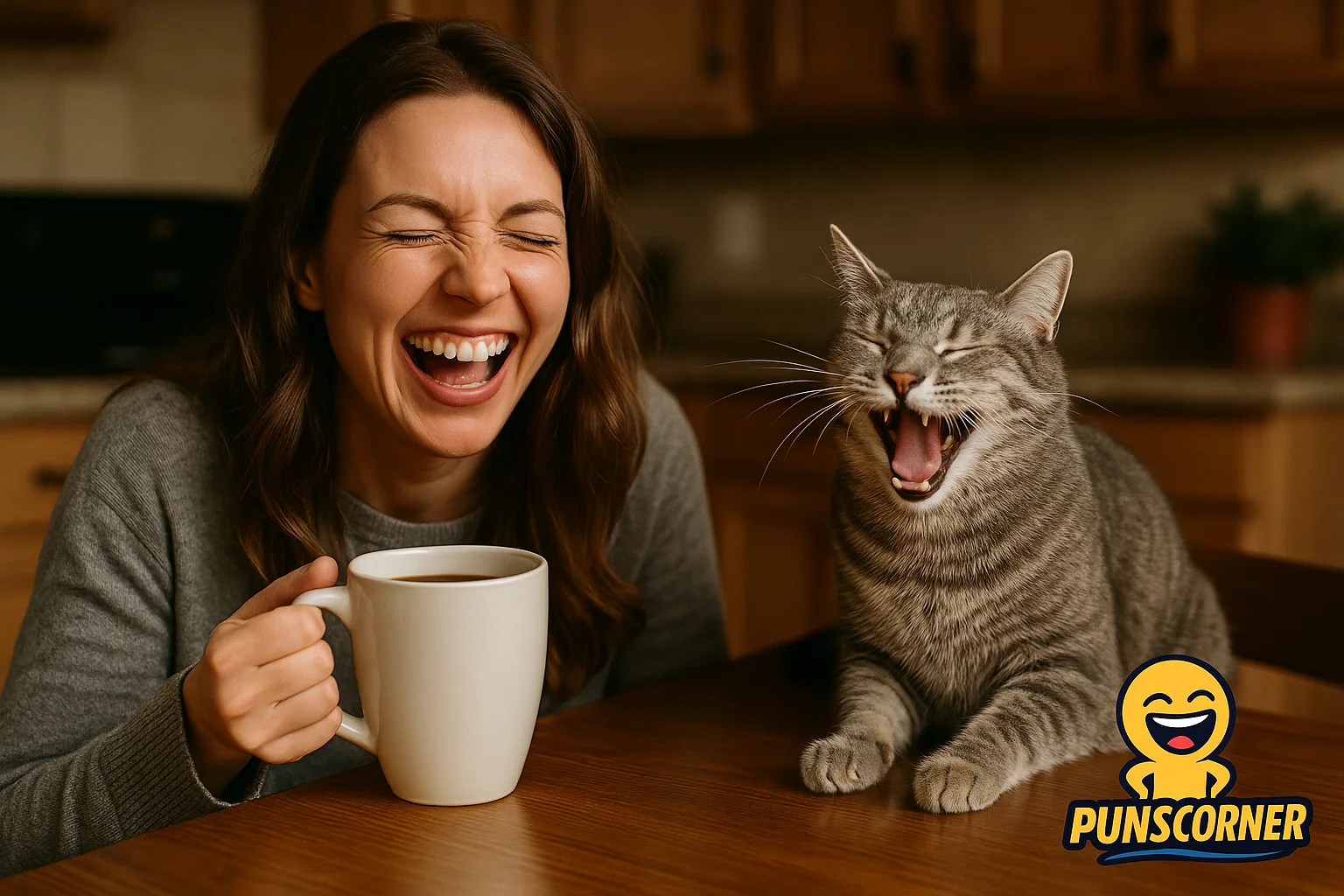 cat coffee puns