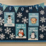 winter bulletin board puns