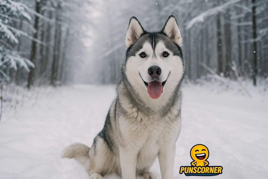 winter dog puns